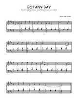 Téléchargez l'arrangement pour piano de la partition de Traditionnel-Botany-bay en PDF